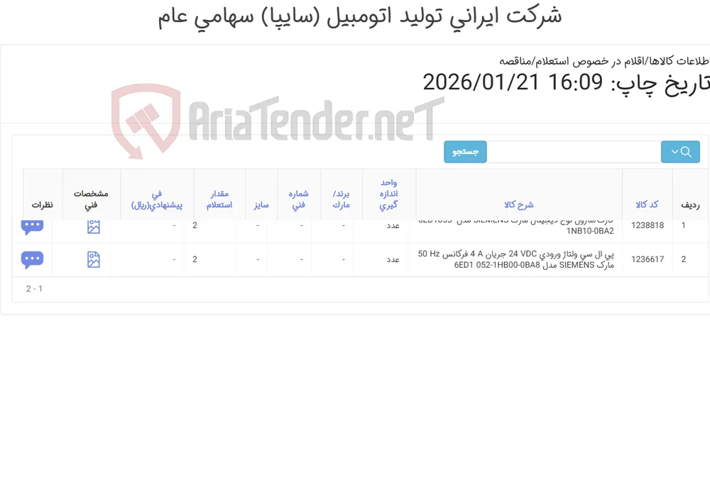 کارت /ماژول / پی ال سی