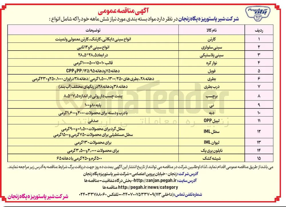 خرید نایلون پری پک