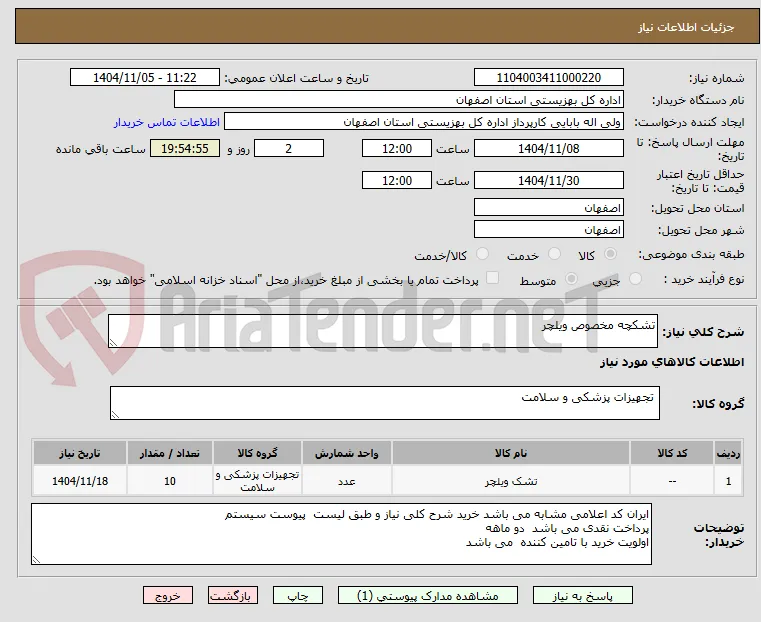 تشکچه مخصوص ویلچر