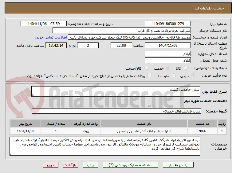 شارژ خاموش کننده