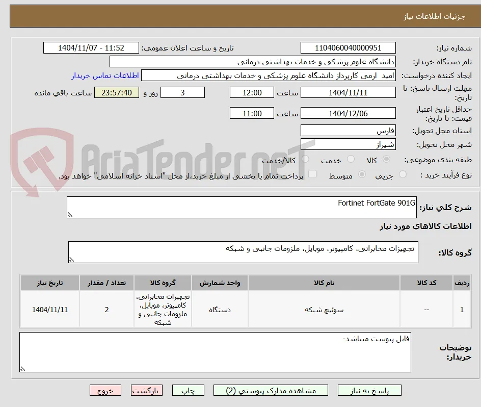 Fortinet FortGate 901G