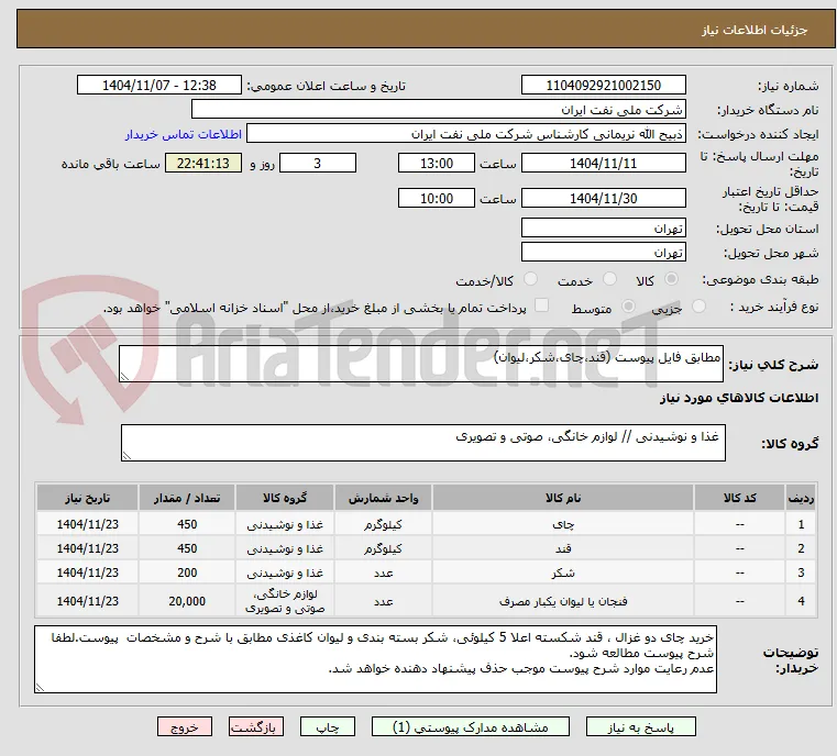 مطابق فایل پیوست (قند،چای،شکر،لیوان)