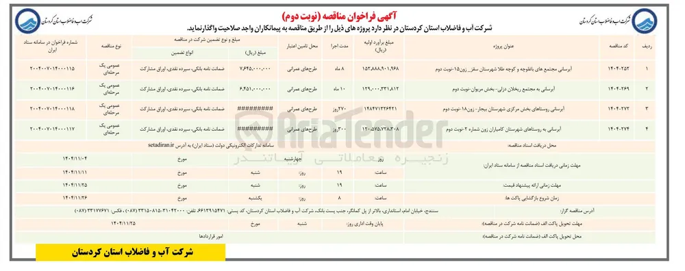  آبرسانی به مجتمع