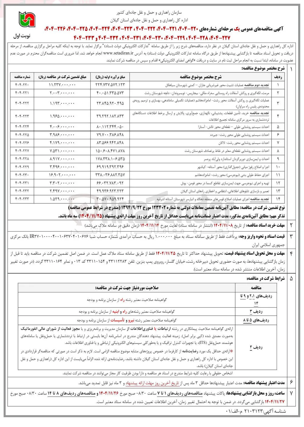 احداث سیستم روشنایی نقطه ای معابر در نقاط پر تصادف