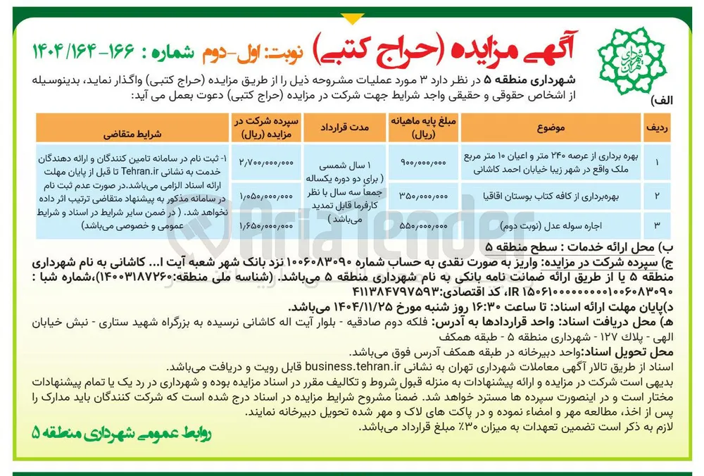 بهره برداری از عرصه 240 متر و اعیان 10 مترمربع ملک - بهره برداری از کافه کتاب - اجاره سوله عدل 