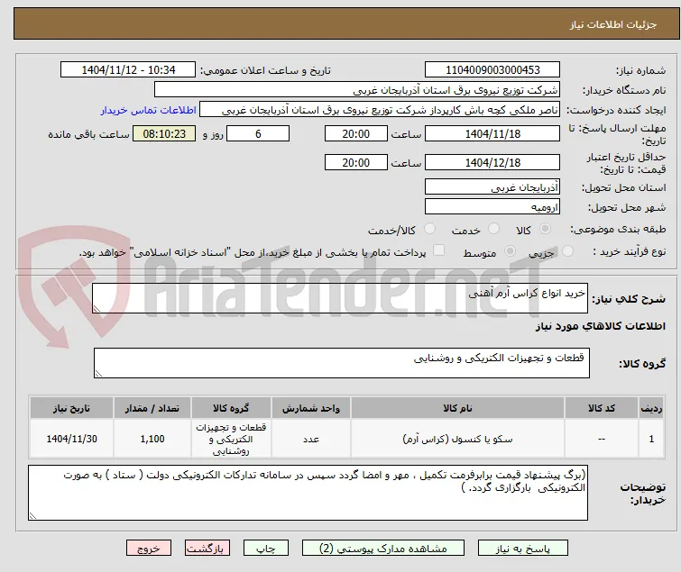 خرید انواع کراس آرم آهنی