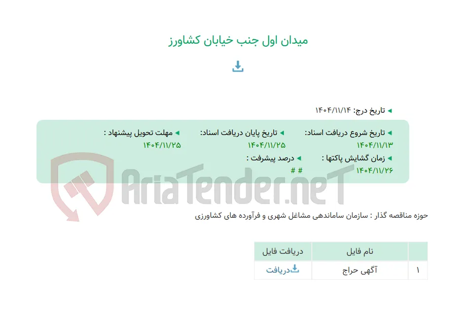 میدان اول جنب خیابان کشاورز
