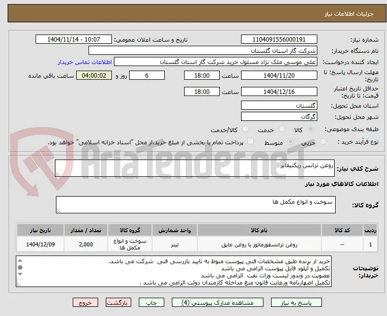 روغن ترانس ریکتیفایر