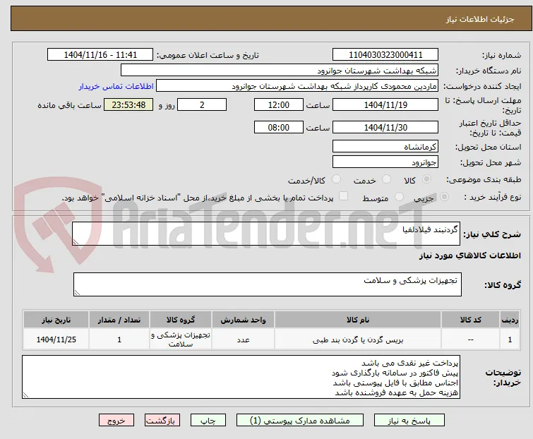 گردنبند فیلادلفیا