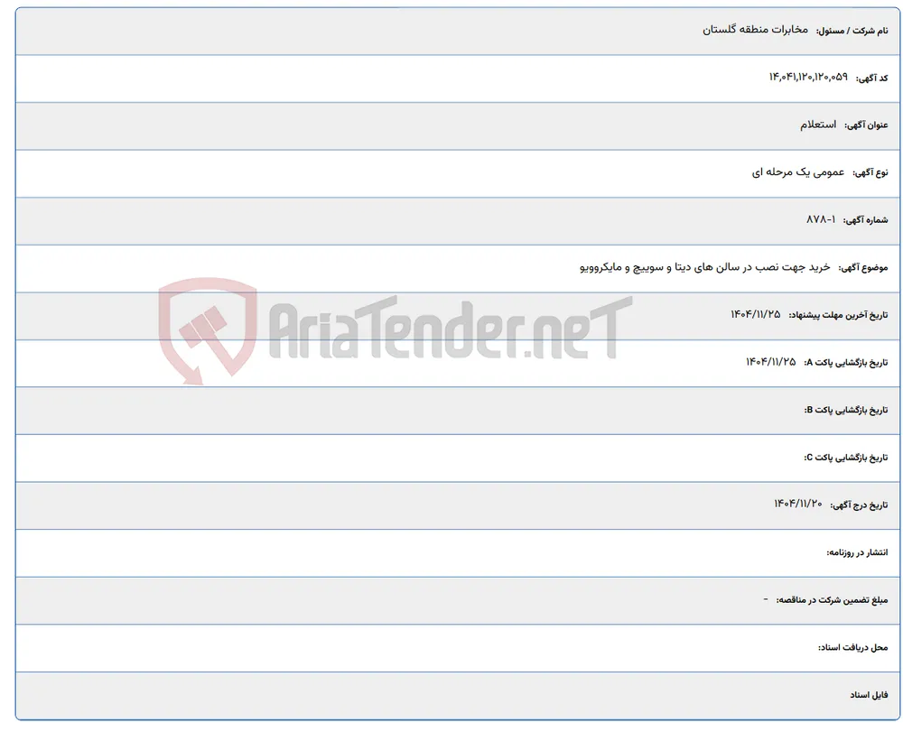 خرید جهت نصب در سالن های دیتا و سوییچ و مایکروویو