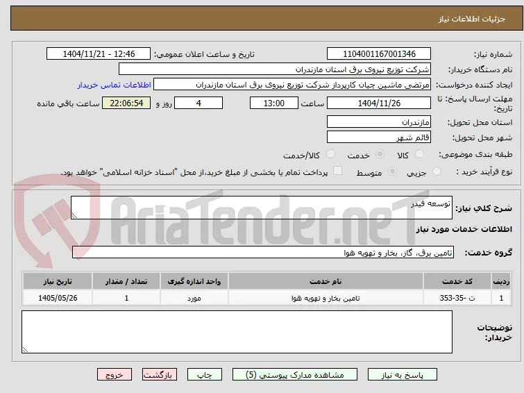 توسعه فیدر
