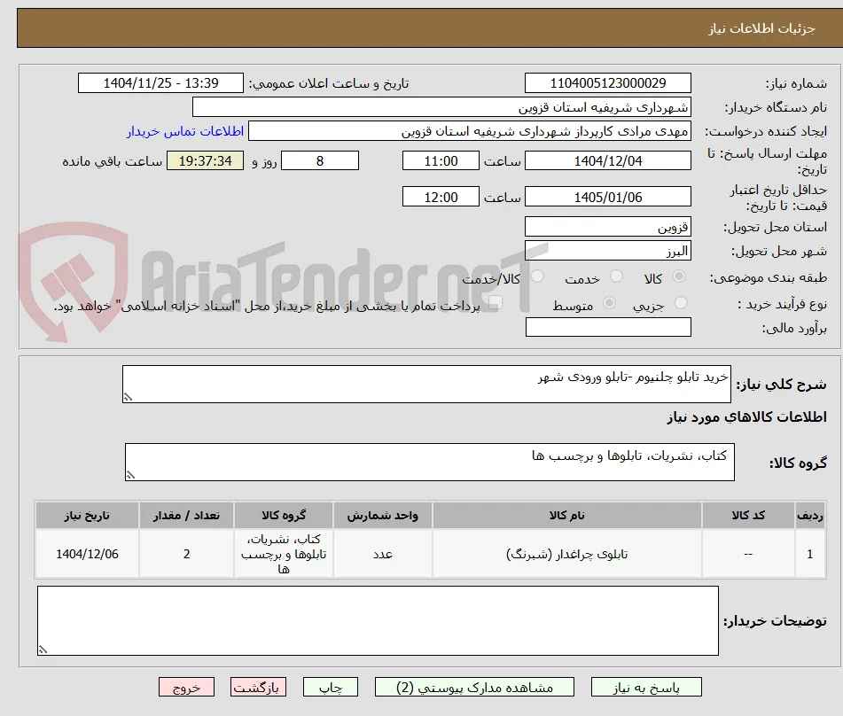 خرید تابلو چلنیوم -تابلو ورودی شهر 