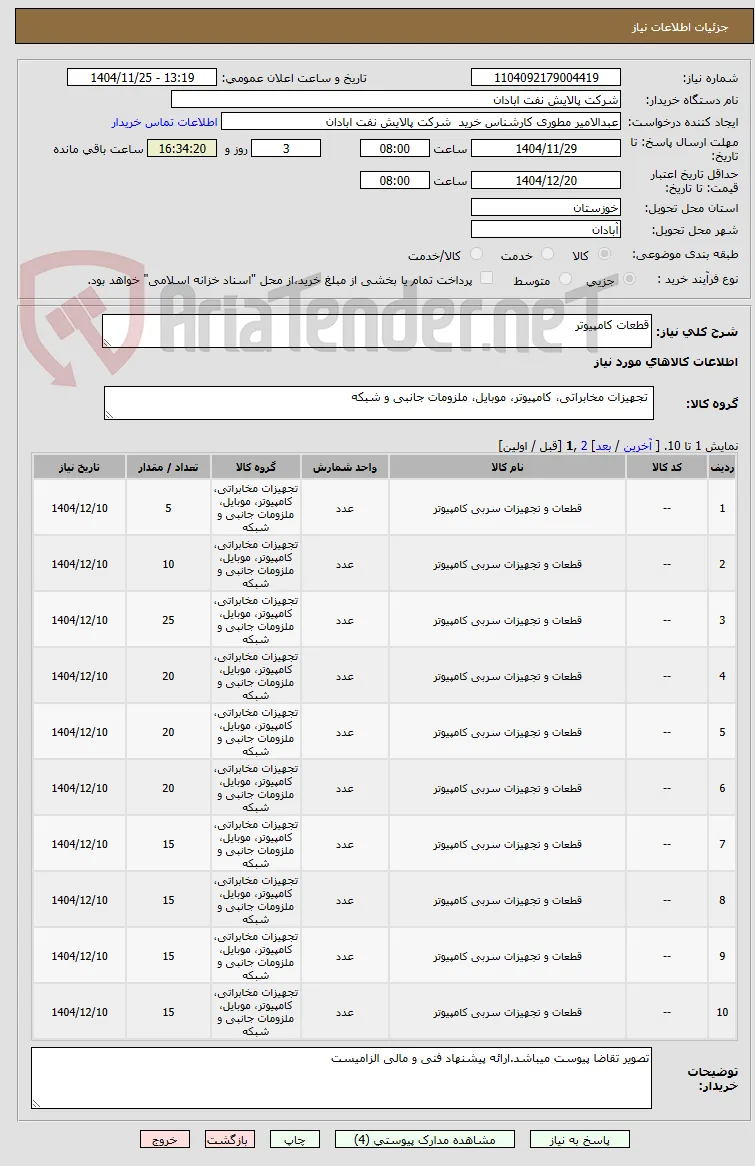 قطعات کامپیوتر