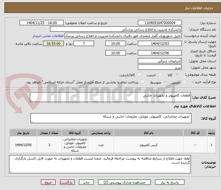 قطعات کامپیوتر و تجهیزات جانبی