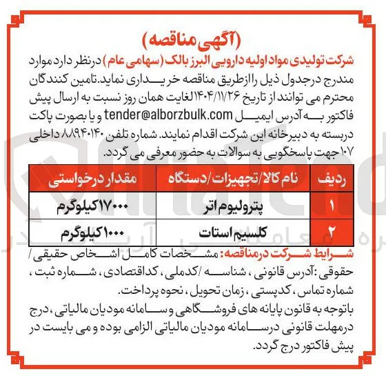 خرید کلسیم استات 