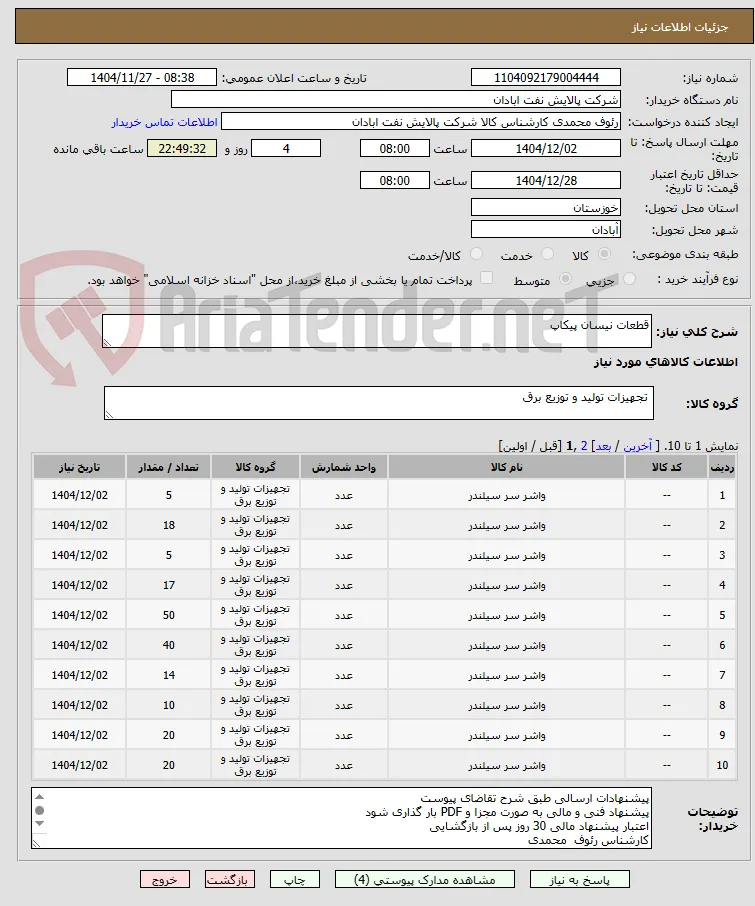 قطعات نیسان پیکاپ