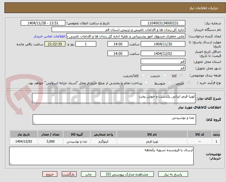 لوبیا قرمز ایرانی یکدست و خوش پخت