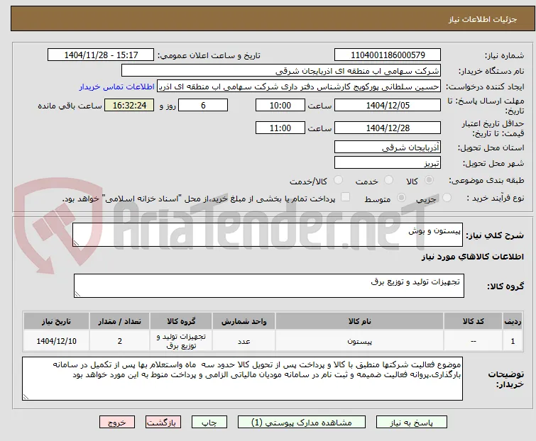 پیستون و بوش