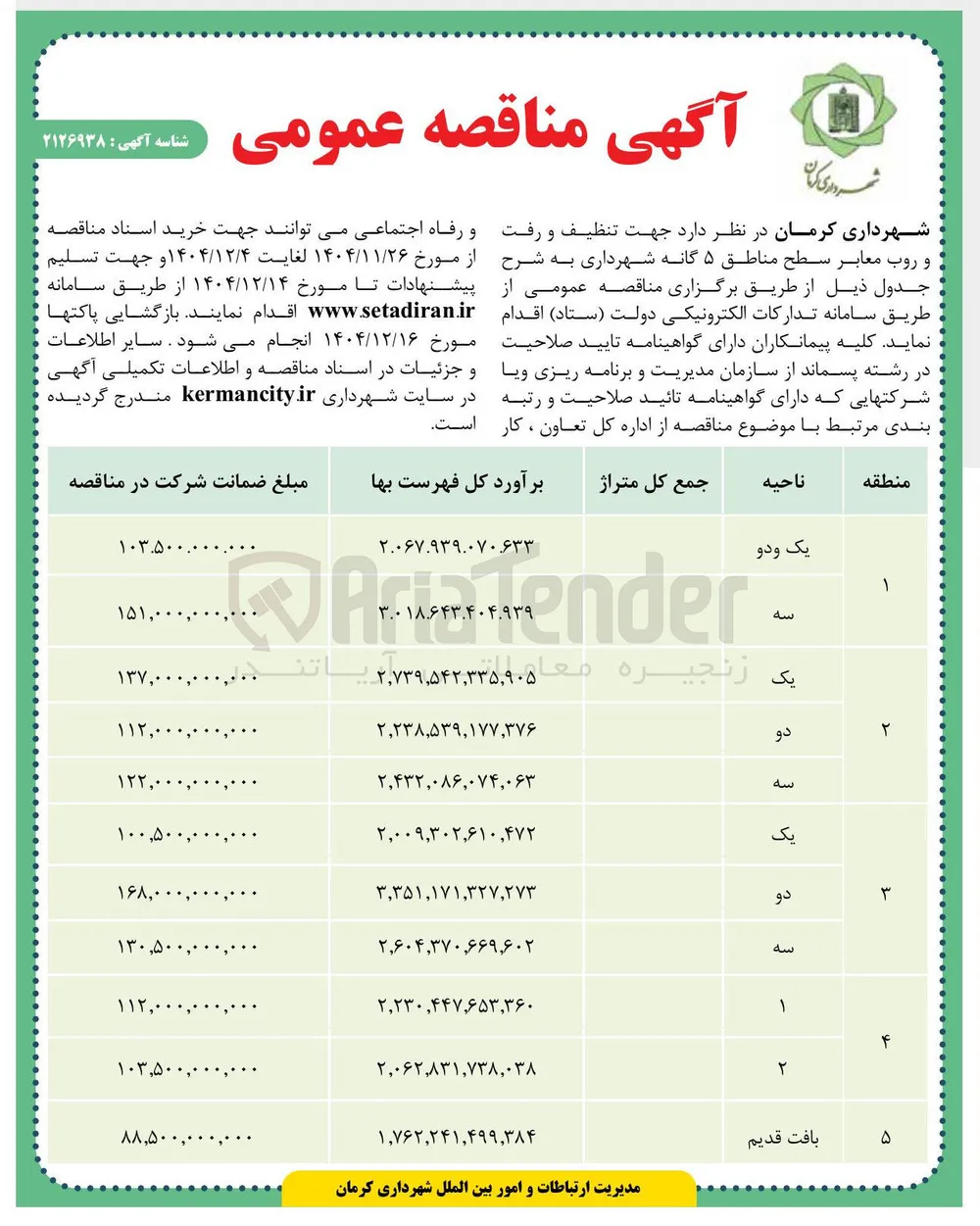تنظیف و رفت و روب معابر 