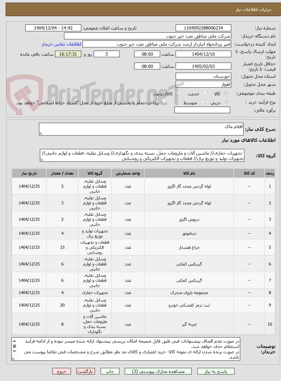 اقلام ماک