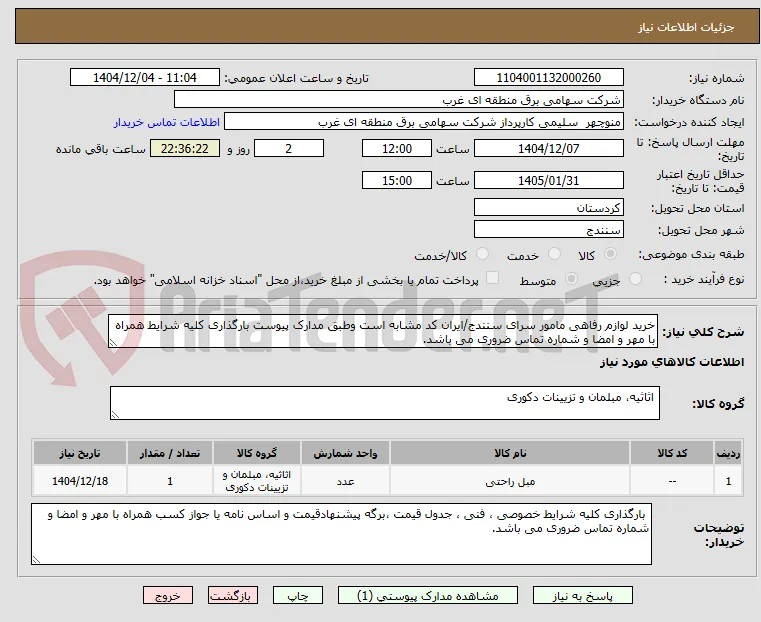 خرید لوازم رفاهی 