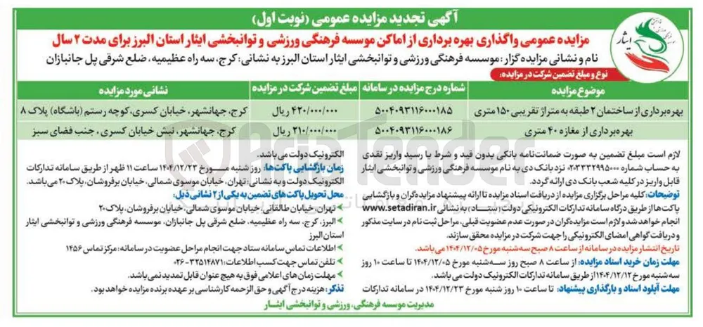 بهره برداری از مغازه ۴۰ متری