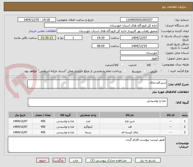 شیر.قند.چای