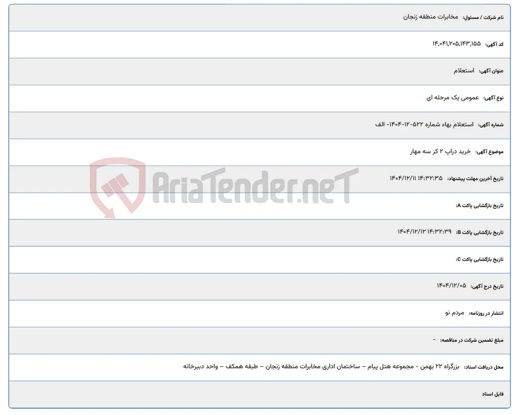 خرید دراپ 2 کر سه مهار