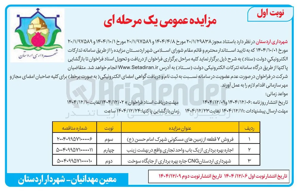 اجاره بهره برداری از یک باب واحد تجاری 
