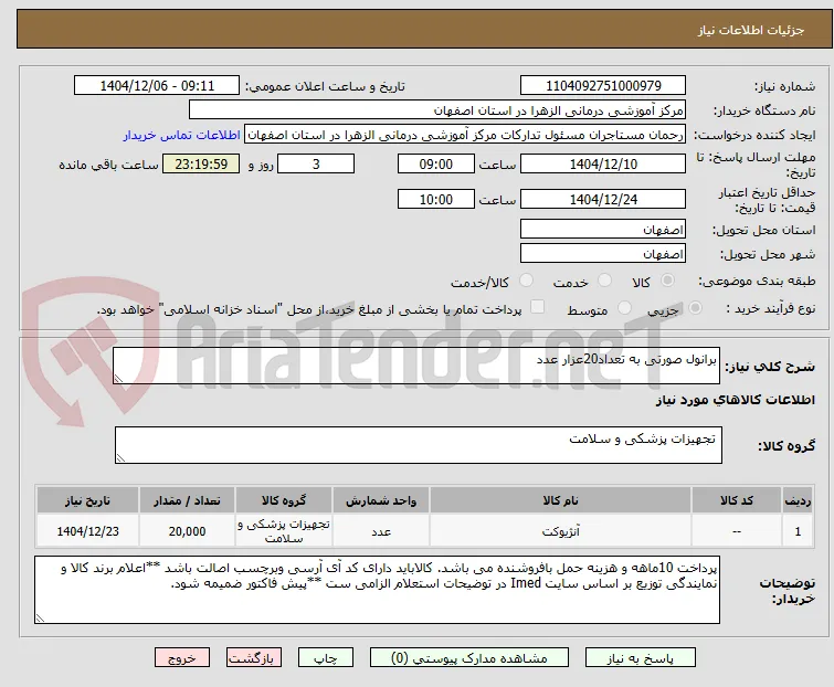 برانول صورتی به تعداد20عزار عدد