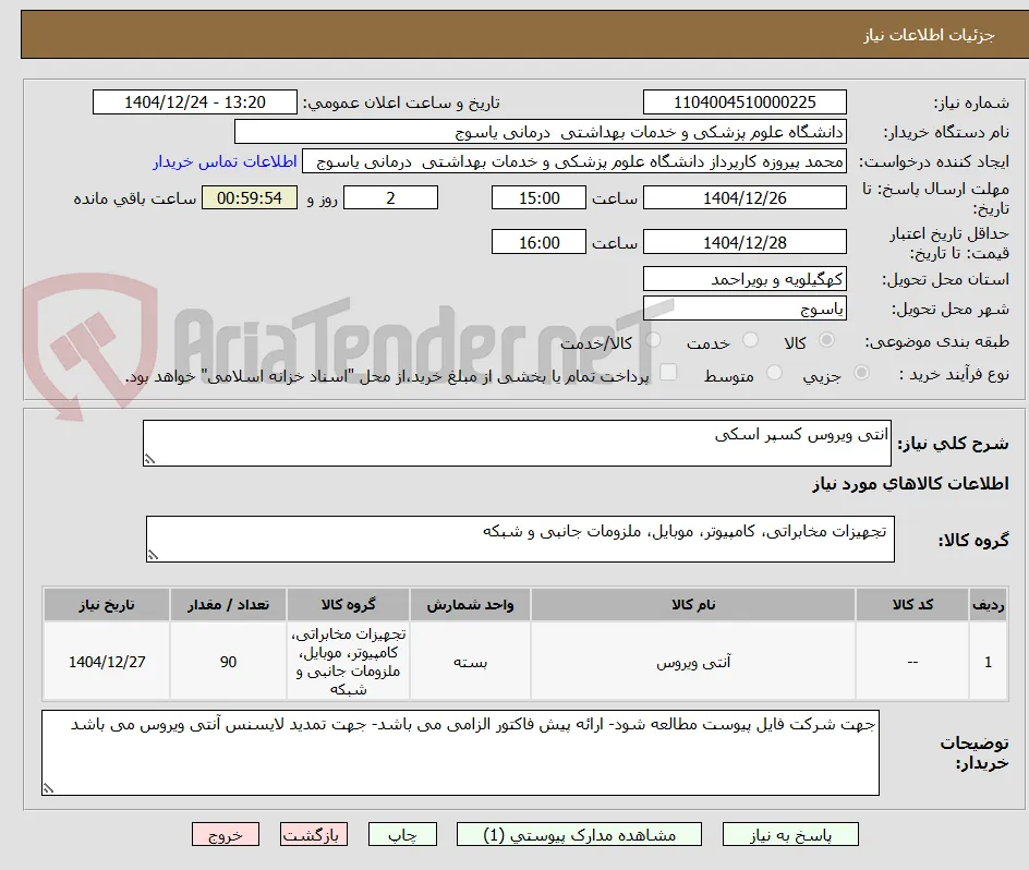 انتی ویروس کسپر اسکی