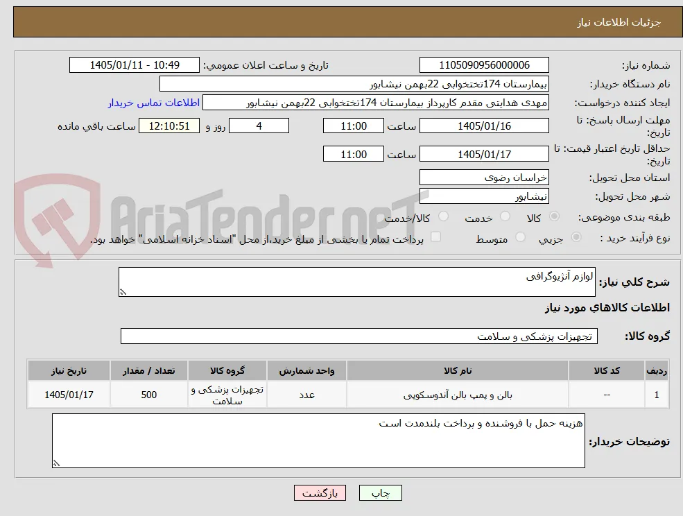 لوازم آنژیوگرافی