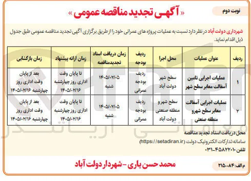 عملیات اجرایی آسفالت معابر سطح شهر و منطقه صنعتی