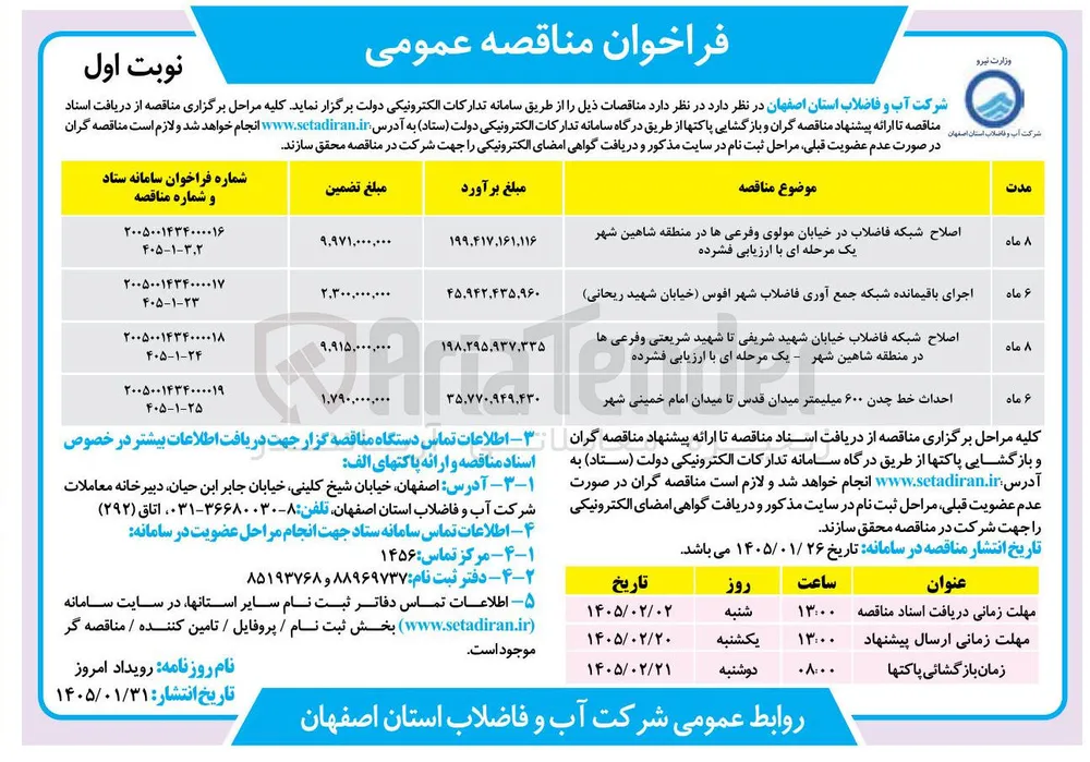 احداث خط چدن 600 میلیمتر