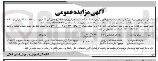 اجاره ساختمان قدیم