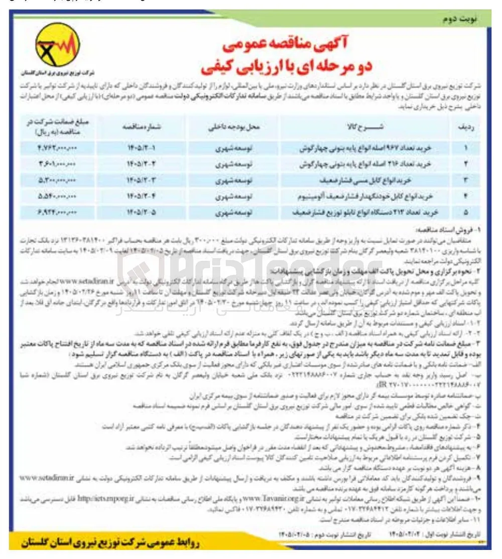 خرید انواع کابل خودنگهدار فشار ضعیف آلومینیوم