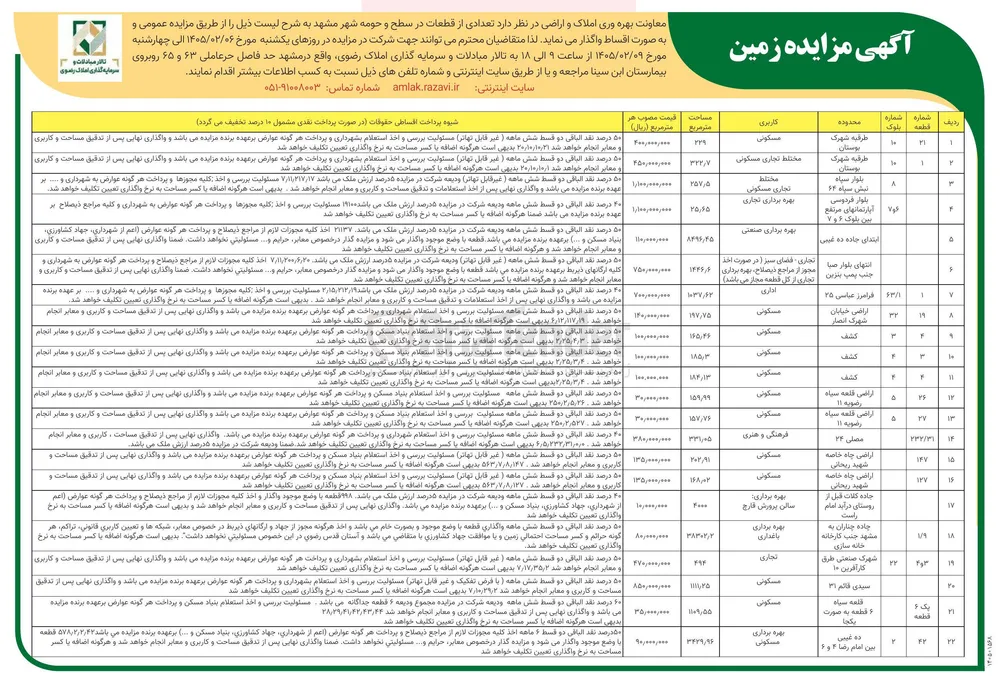 فروش تعدادی از قطعات