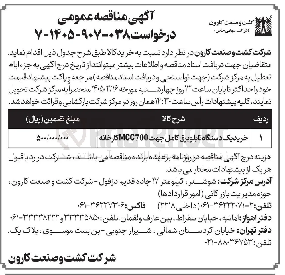 خرید یک دستگاه تابلو برق کامل