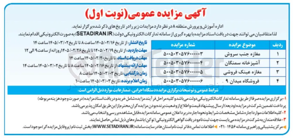 واگذاری آشپزخانه