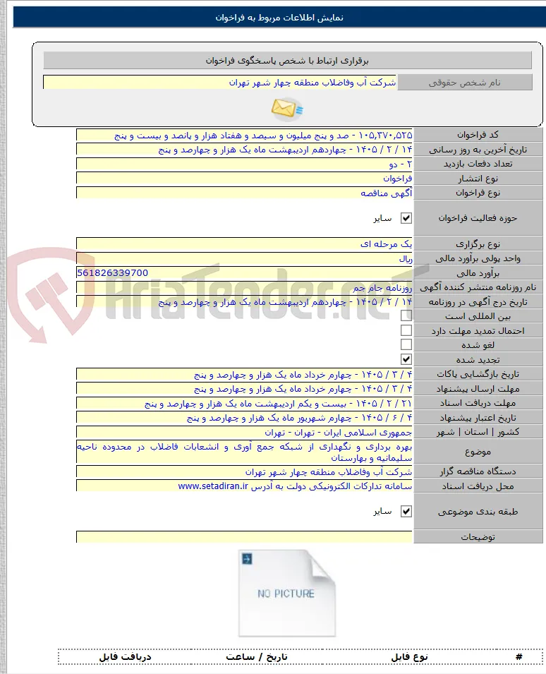 بهره برداری و نگهداری از شبکه جمع آوری و انشعابات فاضلاب در محدوده ناحیه سلیمانیه و بهارستان