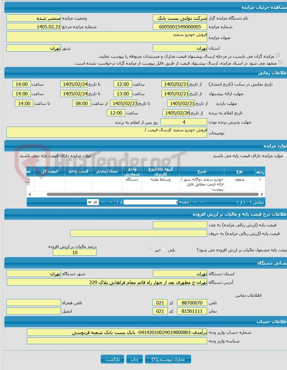 فروش خودرو سمند 