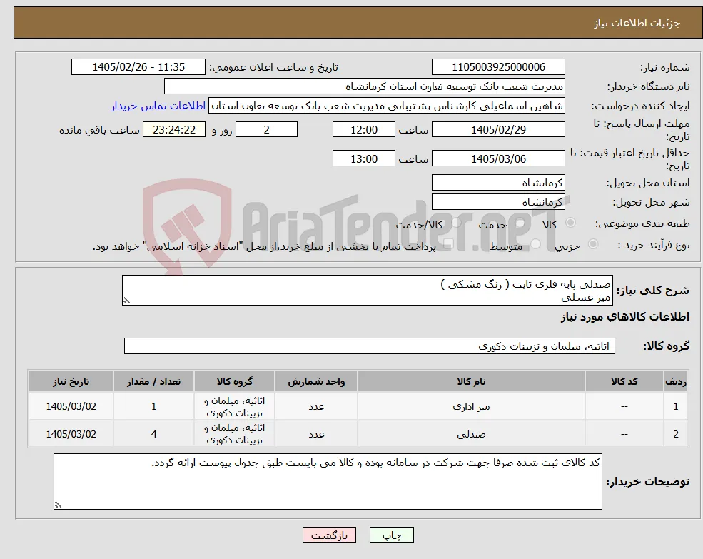 نیاز کالا-صندلی پایه فلزی ثابت ( رنگ مشکی ) میز عسلی