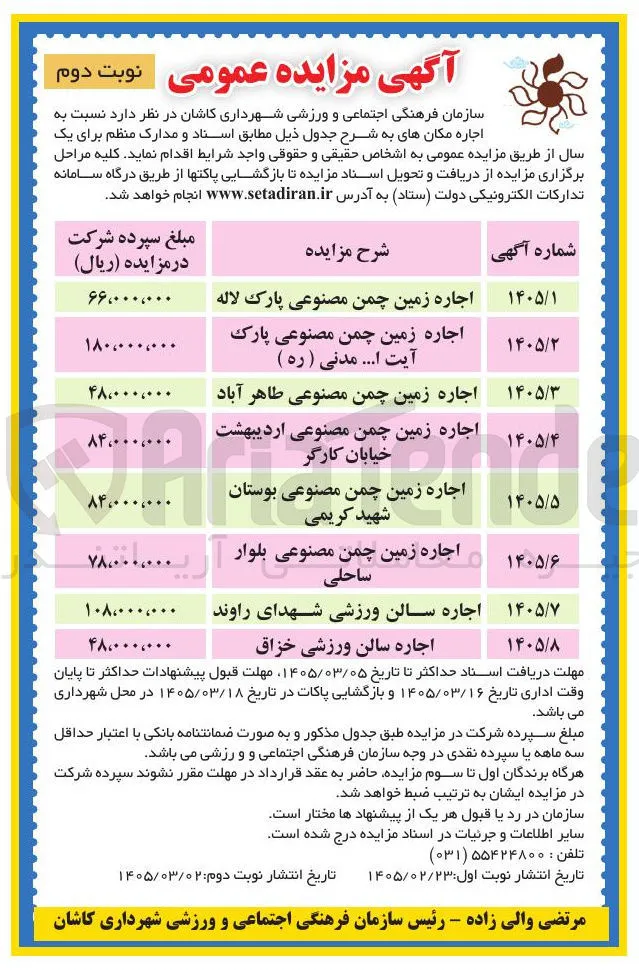 اجاره زمین چمن مصنوعی 
