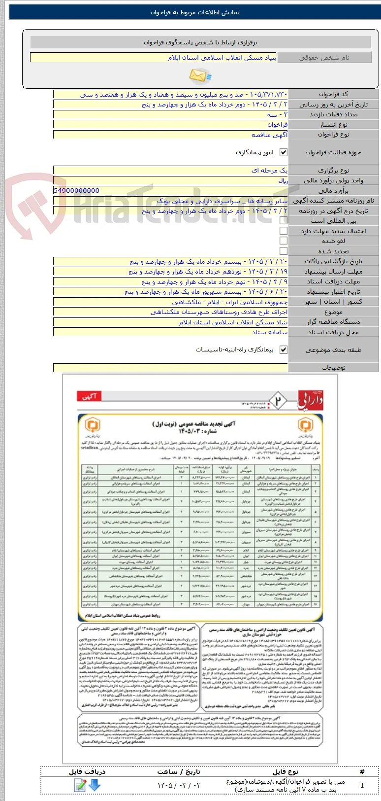 اجرای طرح هادی روستاهای شهرستان ملکشاهی