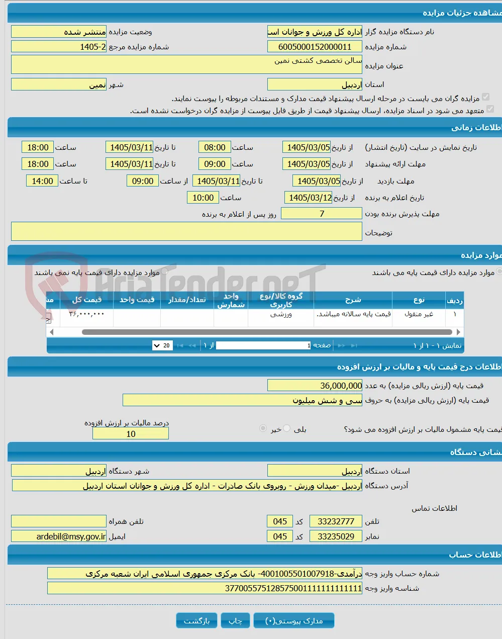سالن تخصصی کشتی نمین