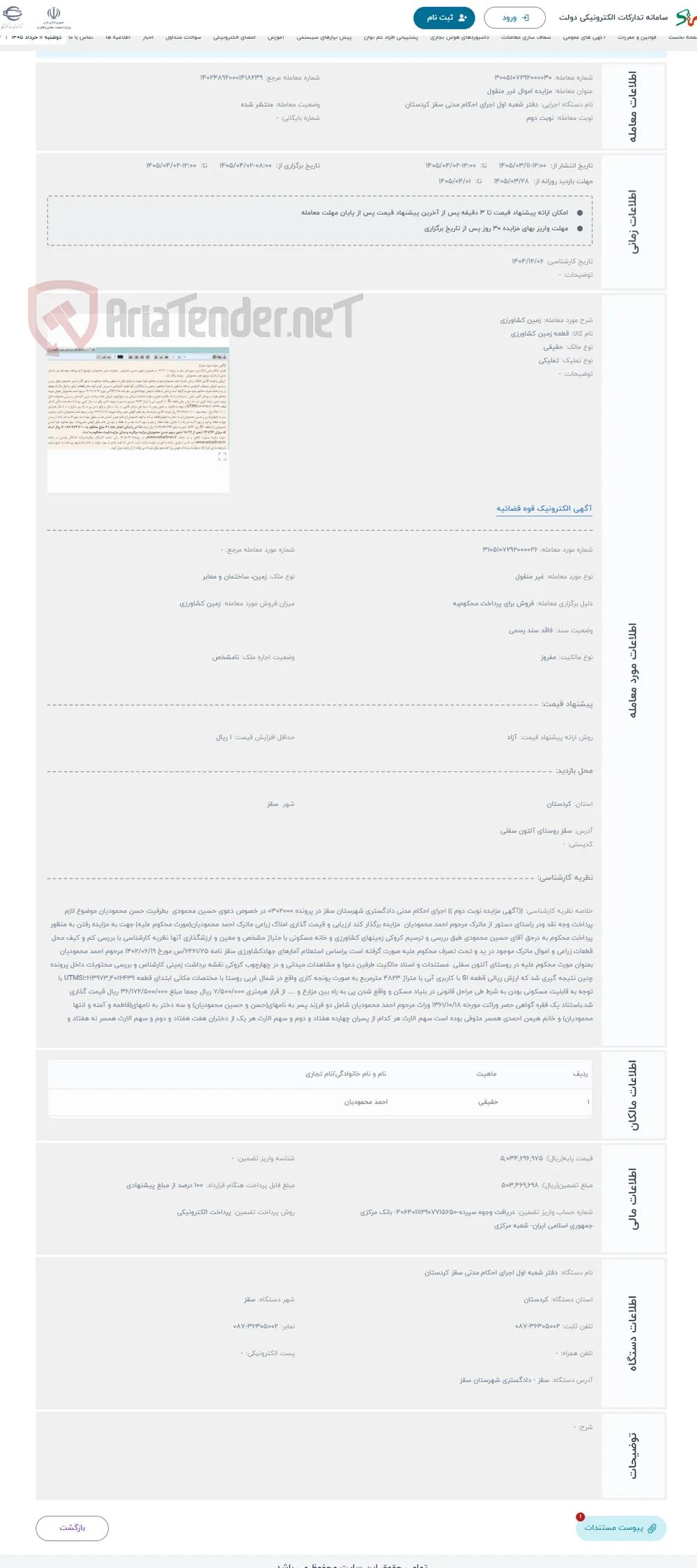 حراج زمین کشاورزی
