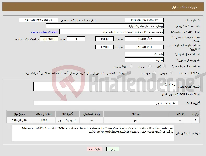 نیاز کالا-دوغ کوچک 