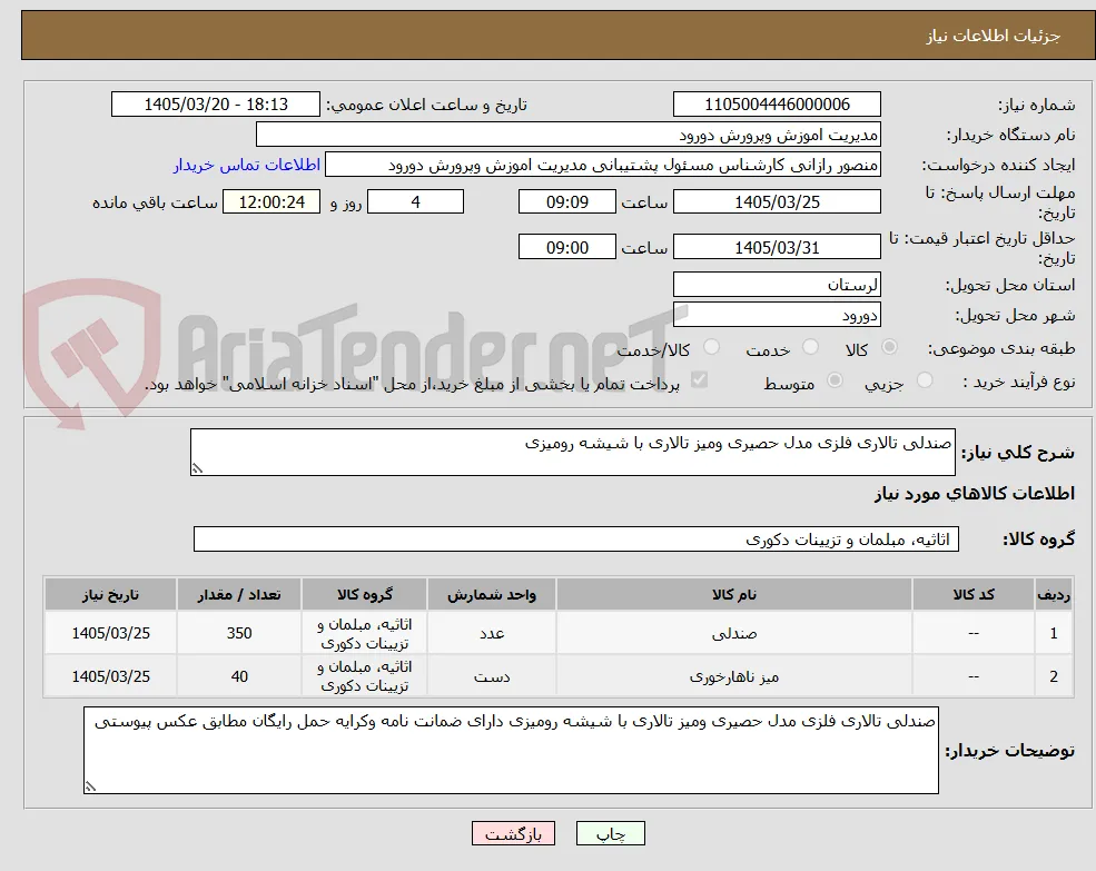 صندلی تالاری فلزی مدل حصیری ومیز تالاری با شیشه رومیزی