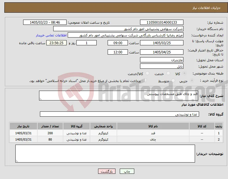 قند و چایی 

