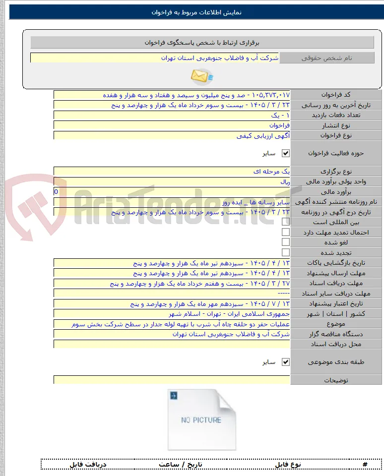 عملیات حفر دو حلقه چاه آب شرب با تهیه لوله جدار در سطح شرکت بخش سوم